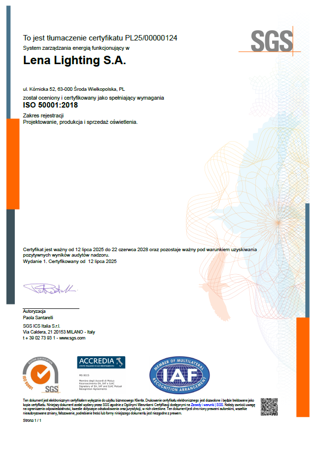 ISO 50001:2018 – Zarządzanie energią